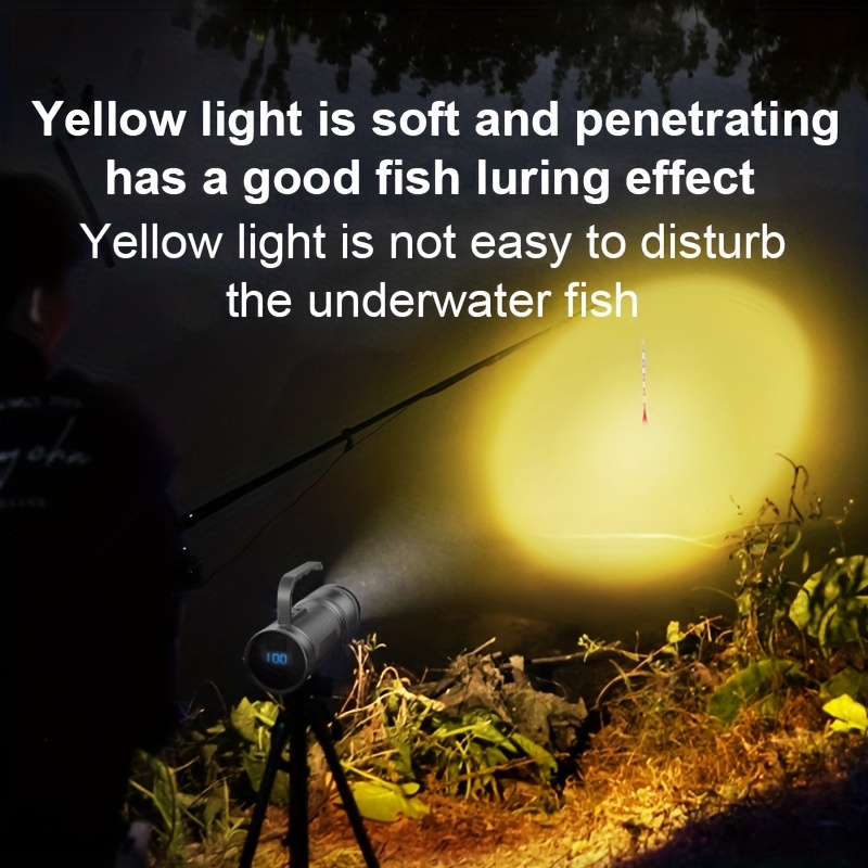 Strong Led Fishing Lamps 4 Color Blue Yellow Purple White Led Rechargeable  Fishing Lights Usb Flashlight For Outdoor Fishing Camping Emergency, High-quality & Affordable