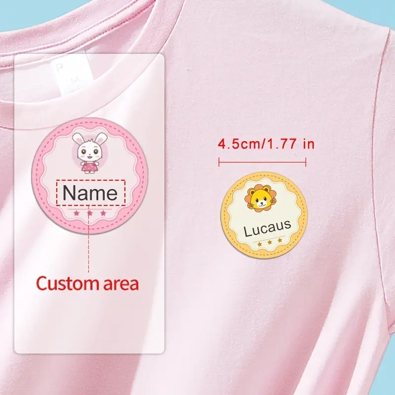 Personalized Iron Fabric Labels Mark Clothes School Daycare - Temu