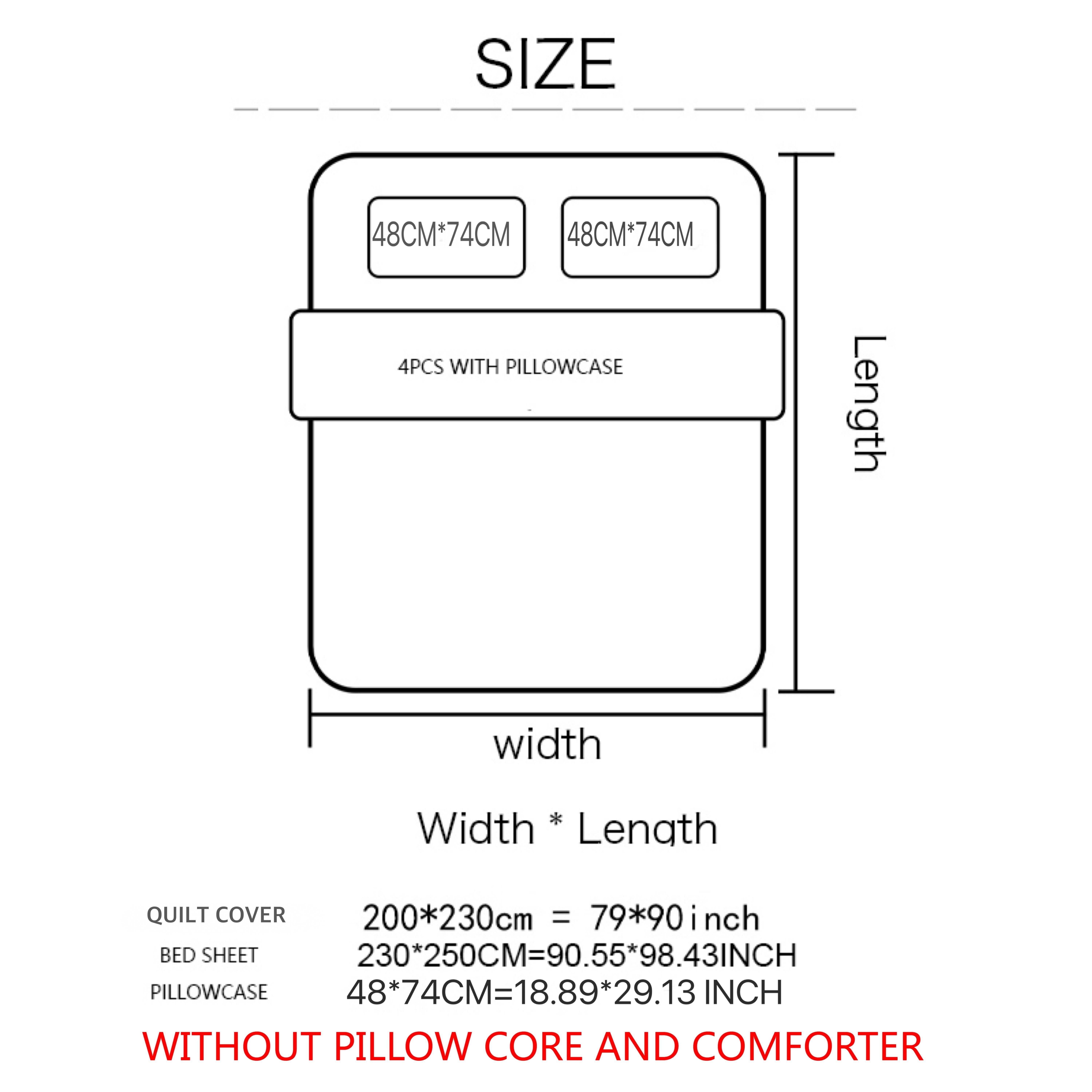 Set di copripiumini da letto in pelliccia sintetica 4pcs