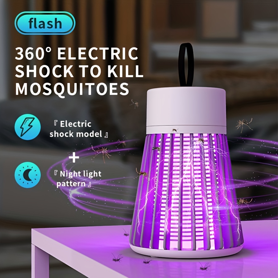 Lampe Anti Moustique, Electrique Anti Moustique Exterieur Intérieur, USB Tue  Mouche Electrique Piege a Moustique, Tueur d'Insectes Pas Bruit Tueur de  Moustiques Efficace 