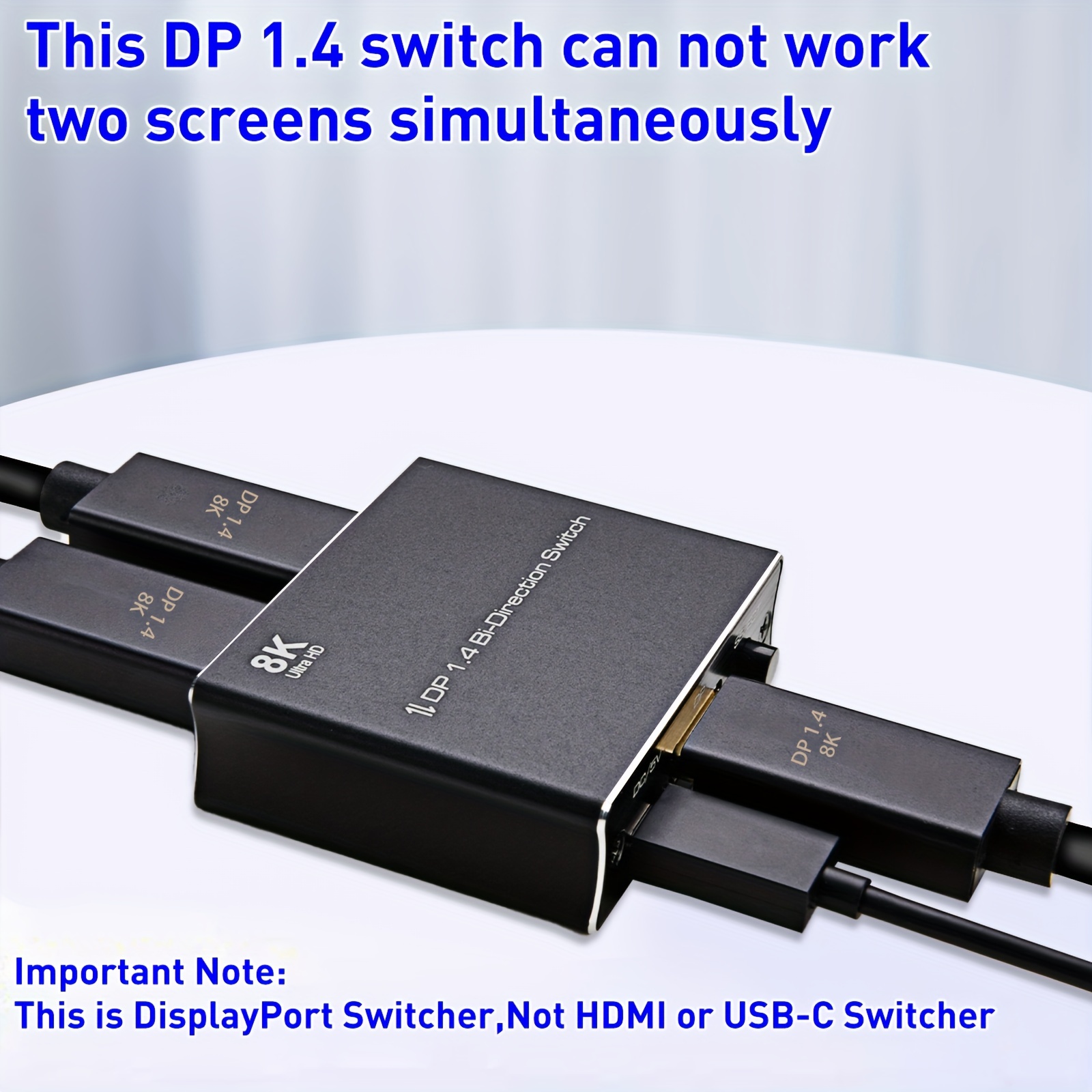 DisplayPort 2.1 cable, 8K/30Hz