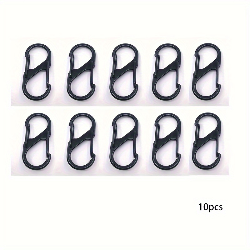 1 5 10pcs Alloy Spring Hook For Outdoor Hiking Camping S Shape Snap Hook  Zinc Alloy Buckle Keychain Keyring - Sports & Outdoors - Temu Mauritius