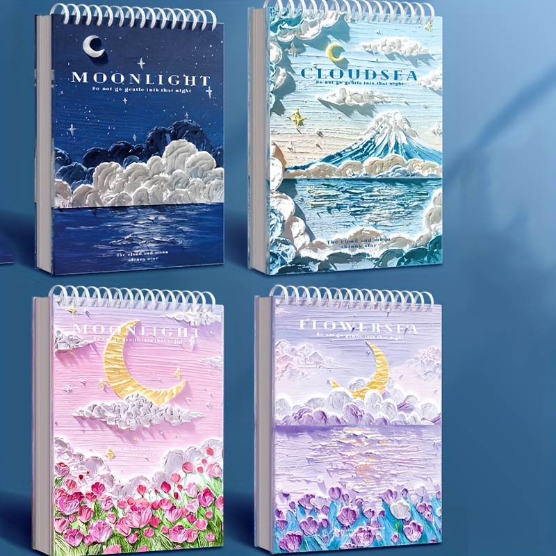 Painting Book Adults Hardcover Sketchbook Doodle Pads Moon Boat  Professional Paper Drawing Student Sketchbooks for