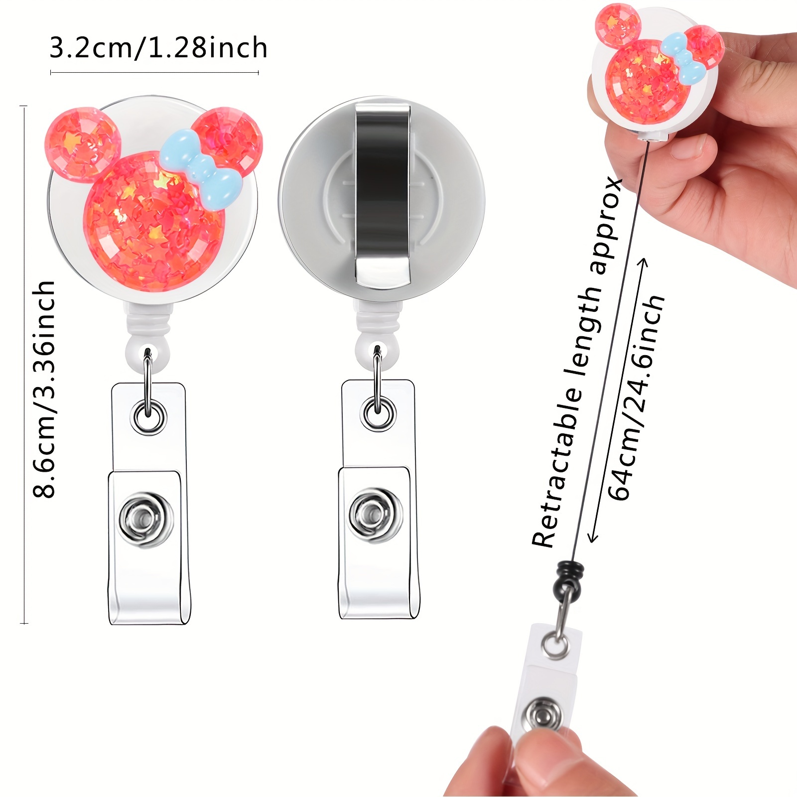 5pcs Funny Cat Badge Reels Retractable Badge Holders, Nurse Badge Reel Cute  Badge Reel Retractable Lanyards For Id Badges, Nurse Accessories For Work