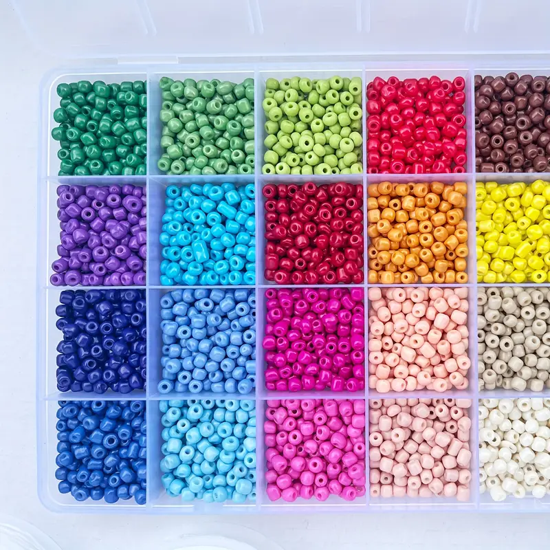 36000+pcs 48 Colors Glass Seed Beads For Bracelet Jewelry - Temu