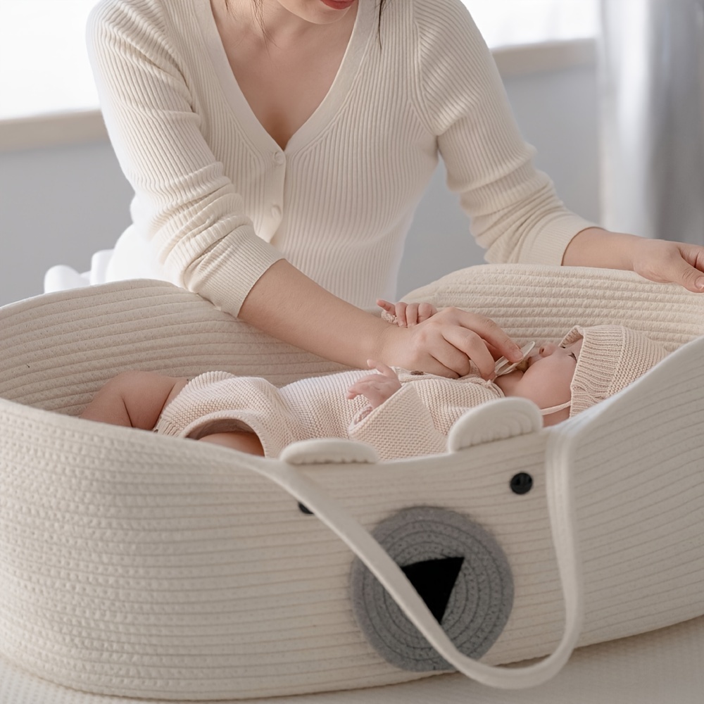 Cute Newborn Portable Sleeping Basket Portable Car Borne Temu