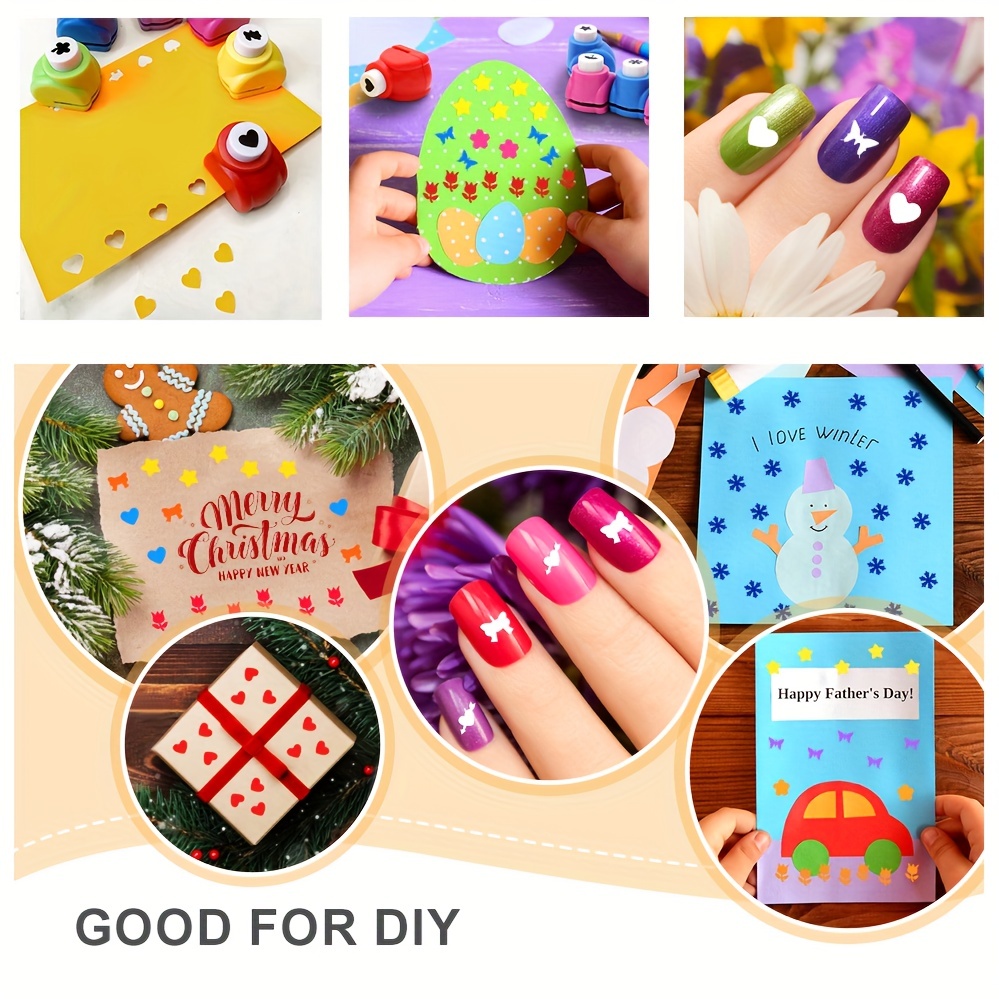 1pcs Mini Paper Hole Punchers Different Crafting Designs Scrapbook Paper  Punch Handmade Craft Hole Punch For DIY Card Kids Gift