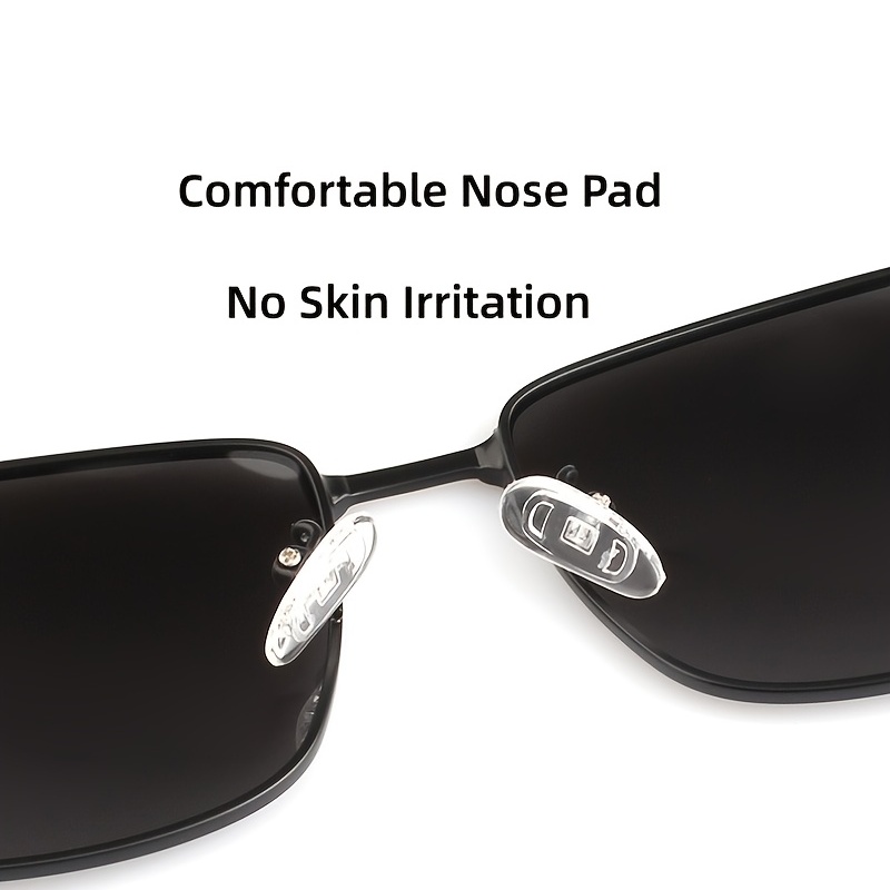 Rectangular Polarized Aviator Sunglasses For Men - Temu