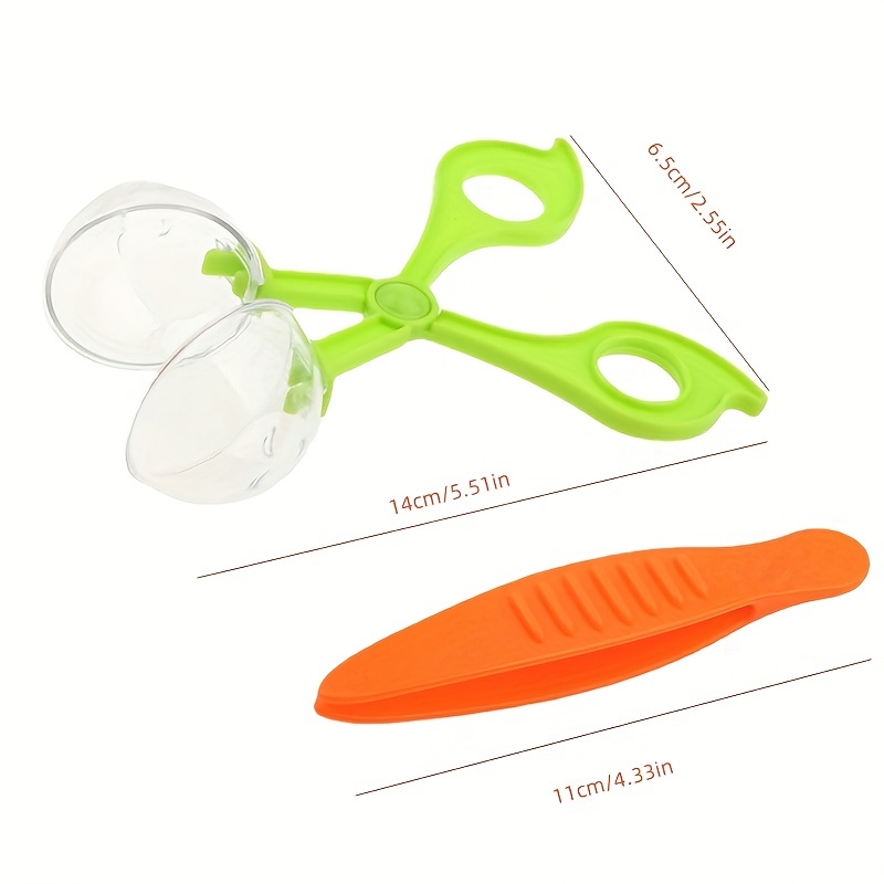 2pcs Set Plastic Bug Insect Catcher Scissors Tongs Tweezers - Temu
