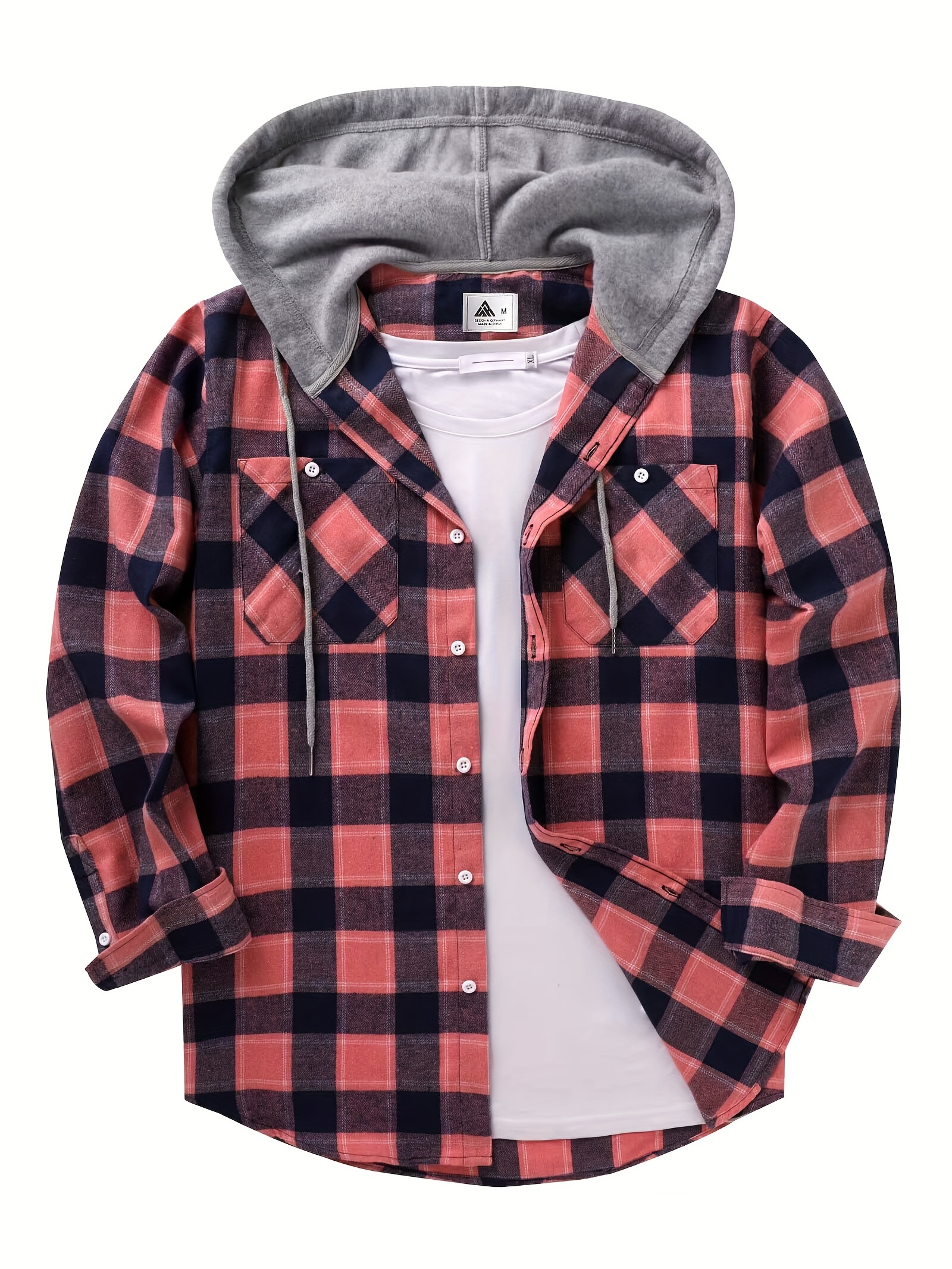 Flannel Coat Shirt - Temu