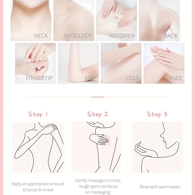 Peach Exfoliating Body Scrub - Natural Smooth & Tight Skin