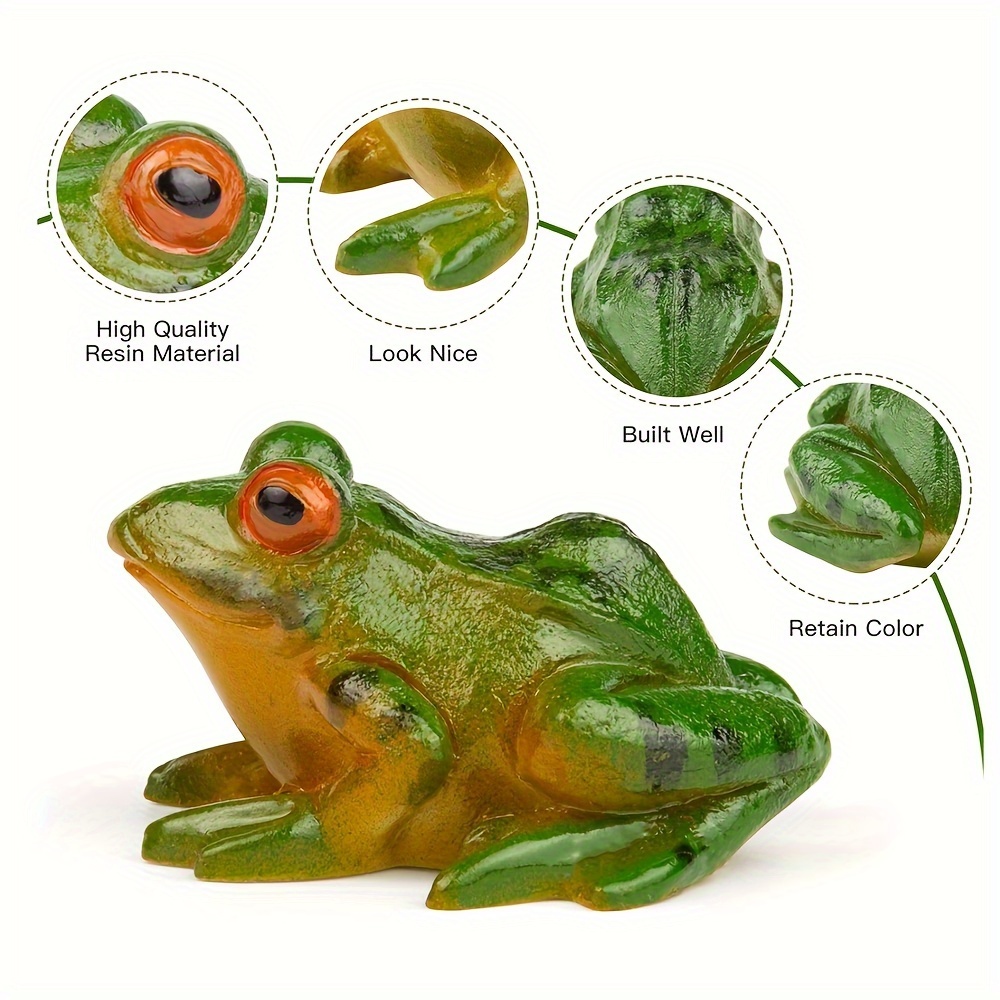 Mini Resin Frog Statues Green Small Micro Plastic Frogs Bulk - Temu  Australia