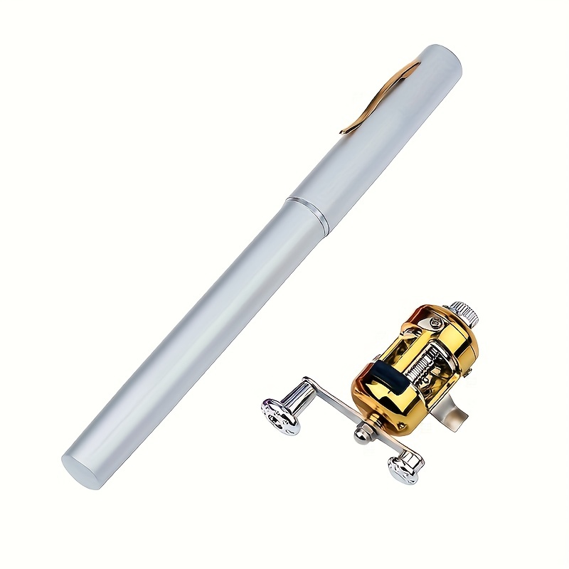 Pen Type Mini Fishing Rod With Small Reel Telescopic - Temu