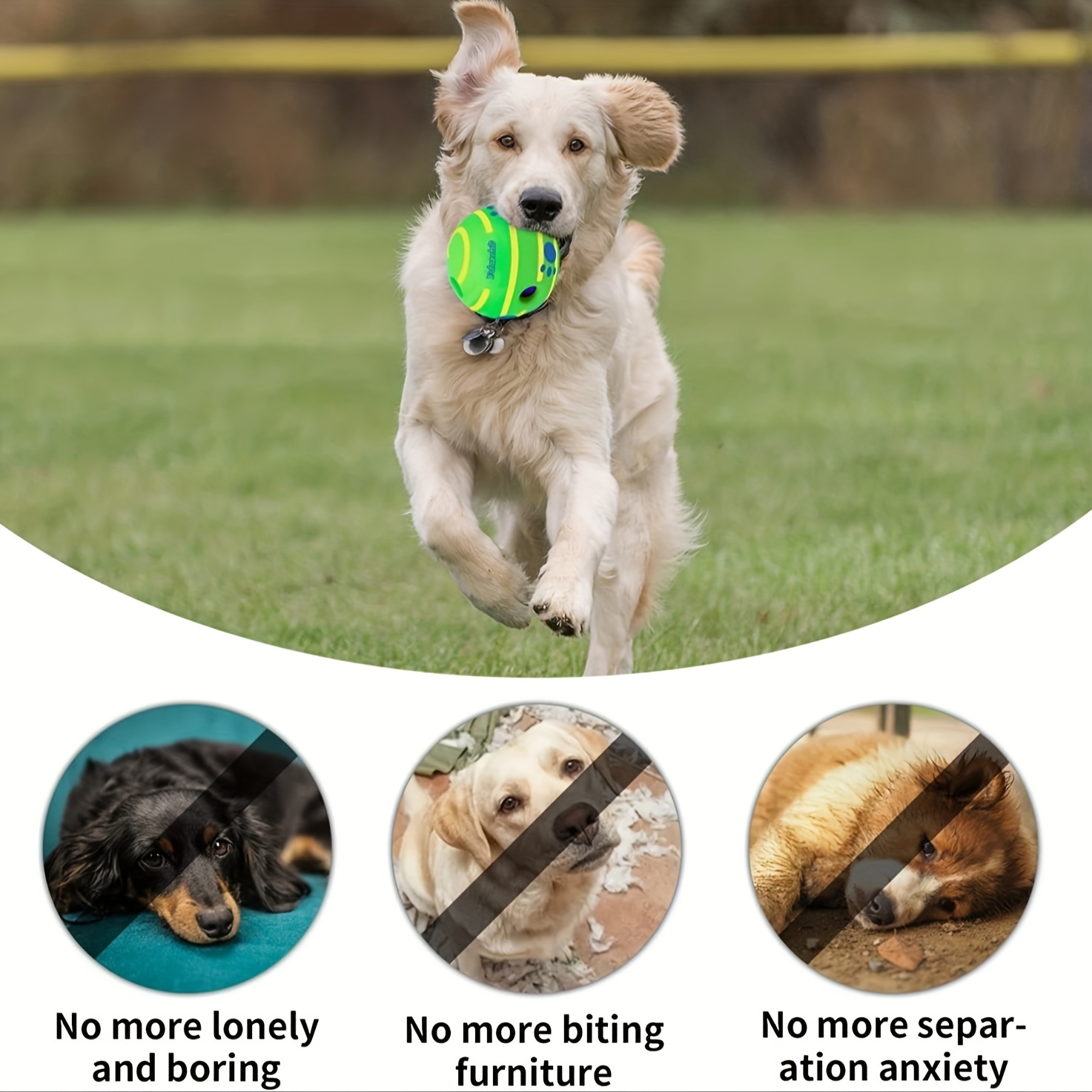 Interactive Dog Toys Ball, Squeaky Dog Toys Ball Durable Wag Chewing Ball  For Training Teeth Cleaning Herding Balls Indoor Outdoor Safe Dog Gifts For  Puppy Small Medium Dogs - Temu