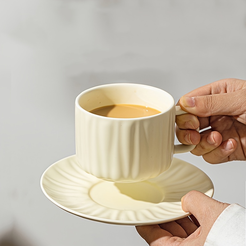 Taza y plato café con leche (6uds)