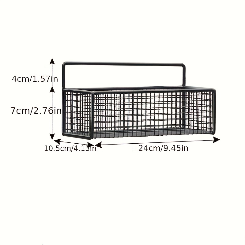 Wall-mounted Bathroom Storage Rack with Hooks