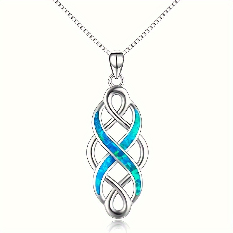 Image of 1pc Fashion Charms Ladies Pendant Necklaces High-end Jewelry Line Twisting Ladies Necklaces Suitable For Banquet Traveling Wear Ladies Jewelry