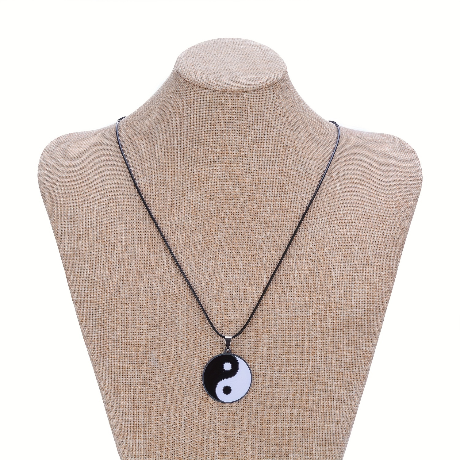 1pc Retro Lock Pendant Black Rope Necklace, Ethnic Style Collarbone Chain  For Girls