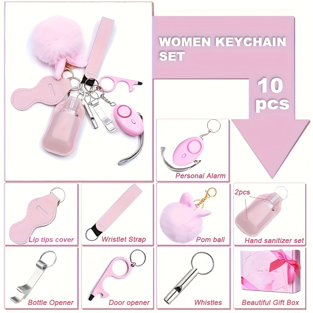 Gift Packaging Safety Keychain Full Set Women Safety - Temu Canada