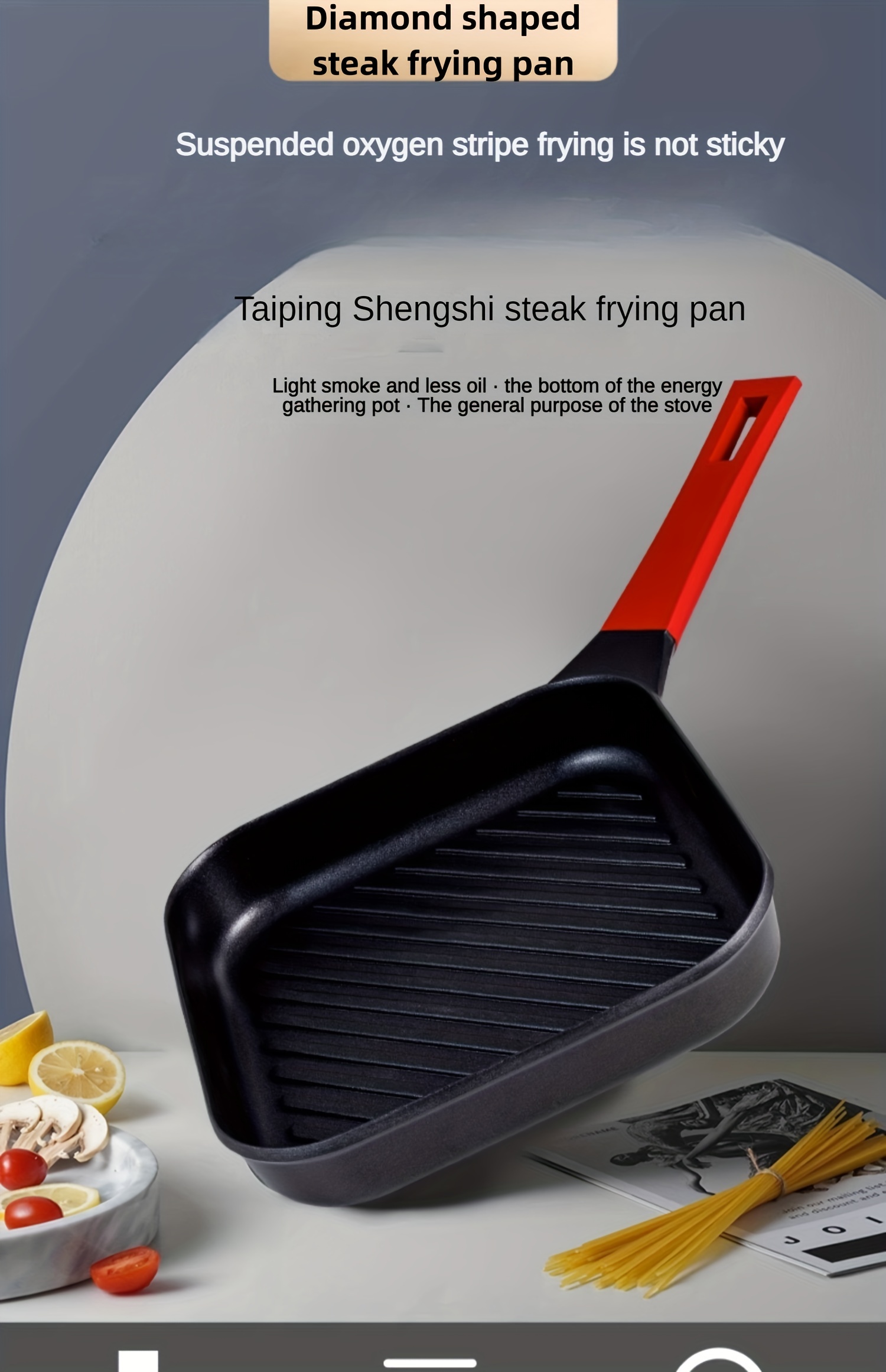 Steak Frying Pan Non stick Cooking Pot Die casting Aluminum - Temu