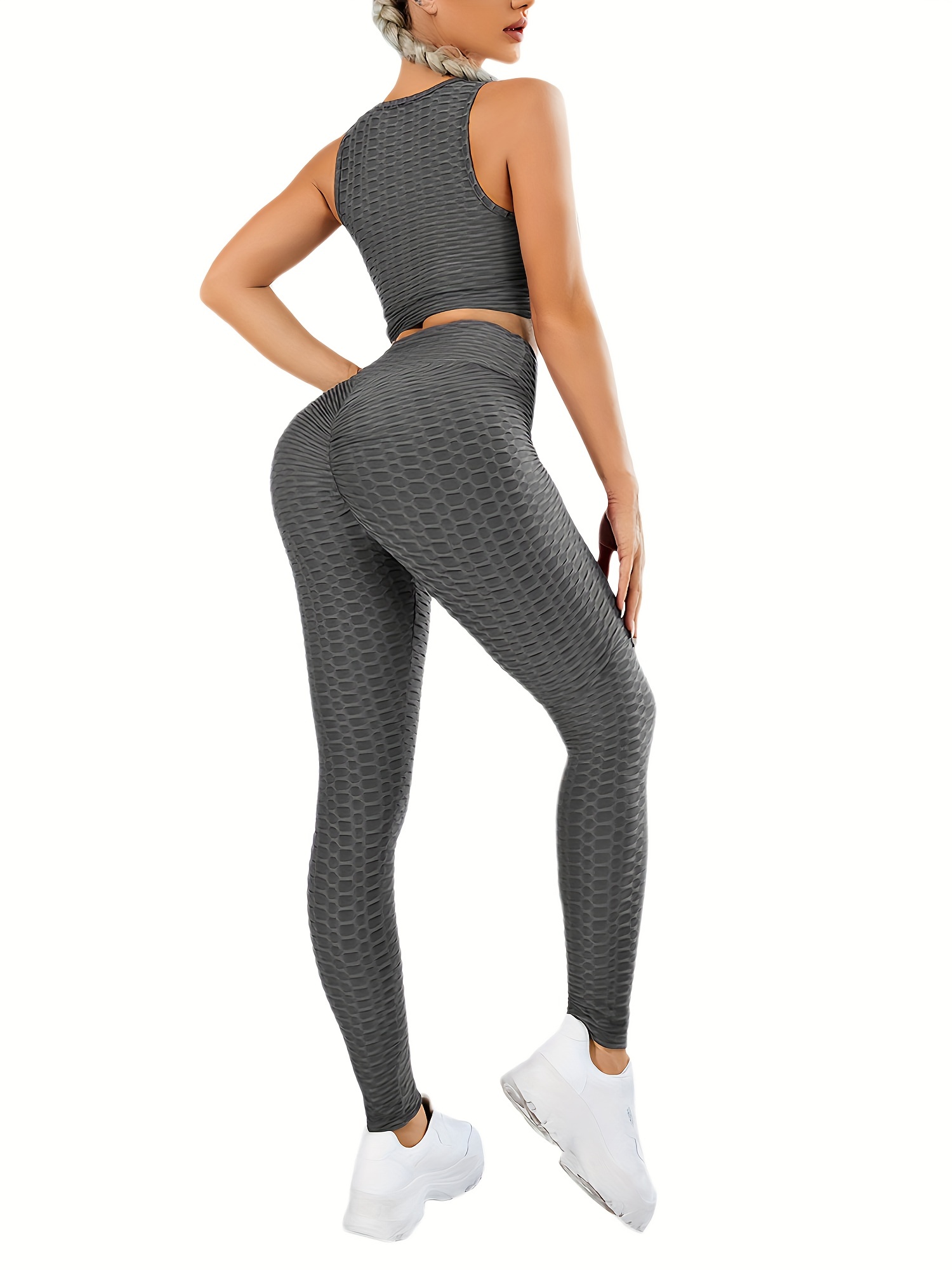 Honeycomb Leggings For Women - Temu