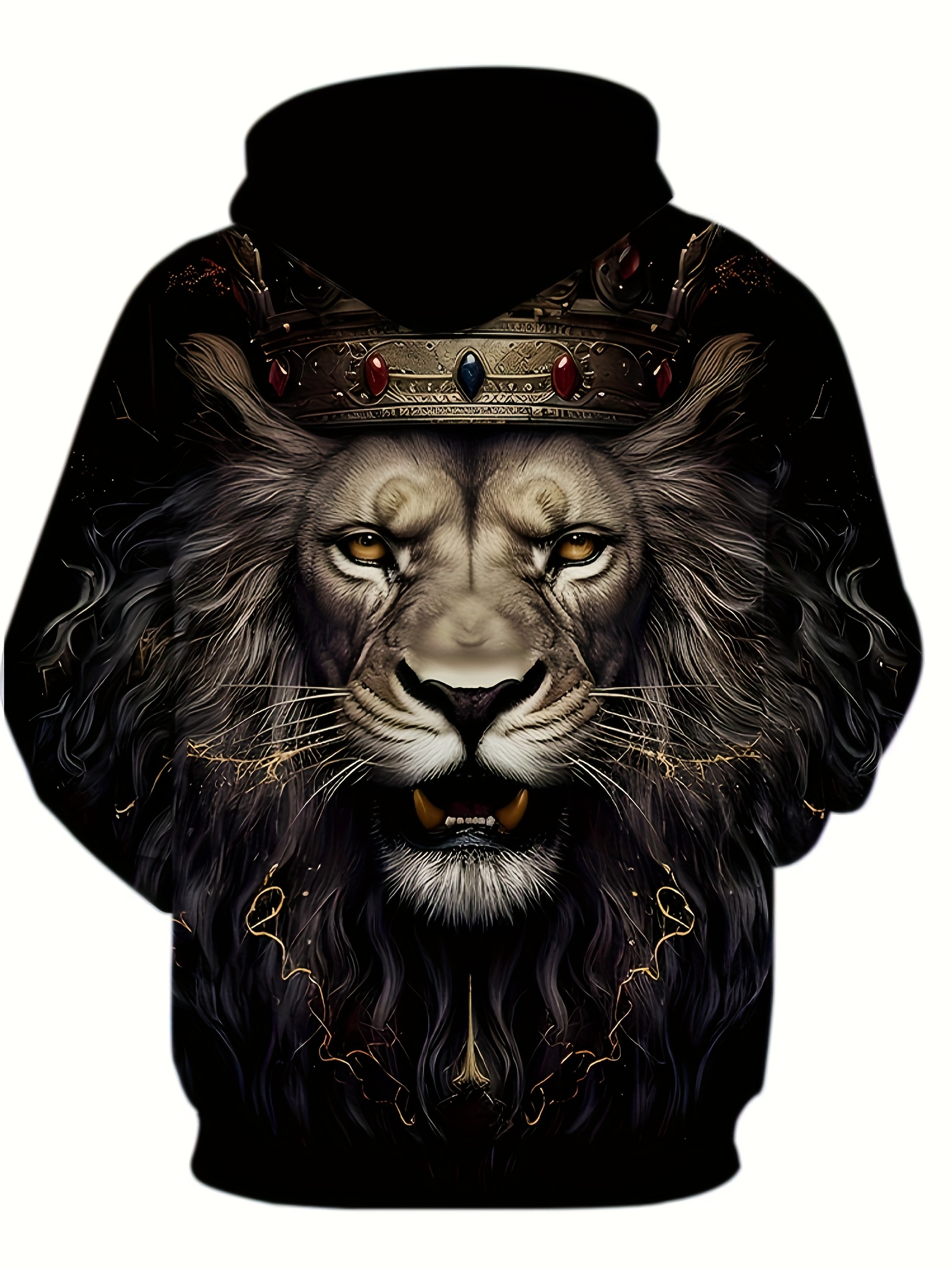 King discount lion hoodie