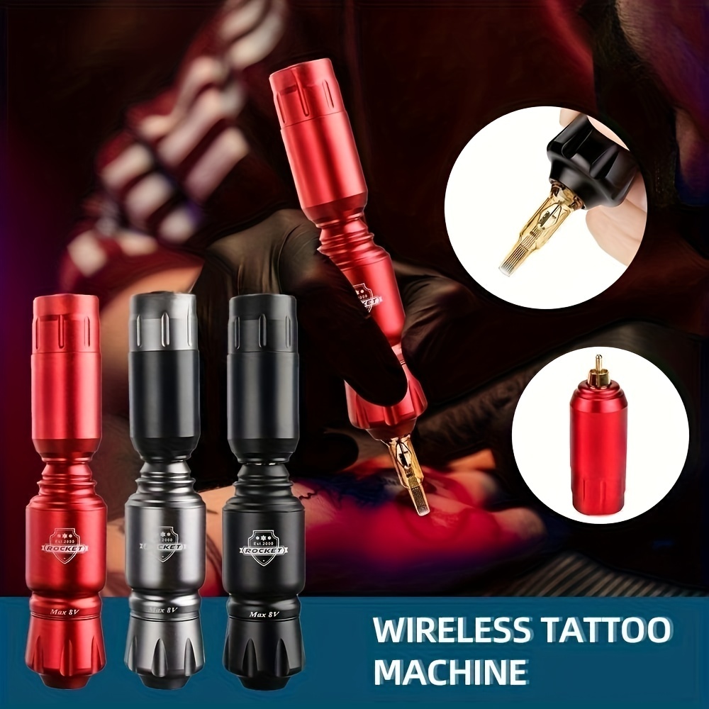 1set Wireless Tattoo Machine Set - Mini * Supply & Rotary Pen Kit - Ready  to Tattoo!