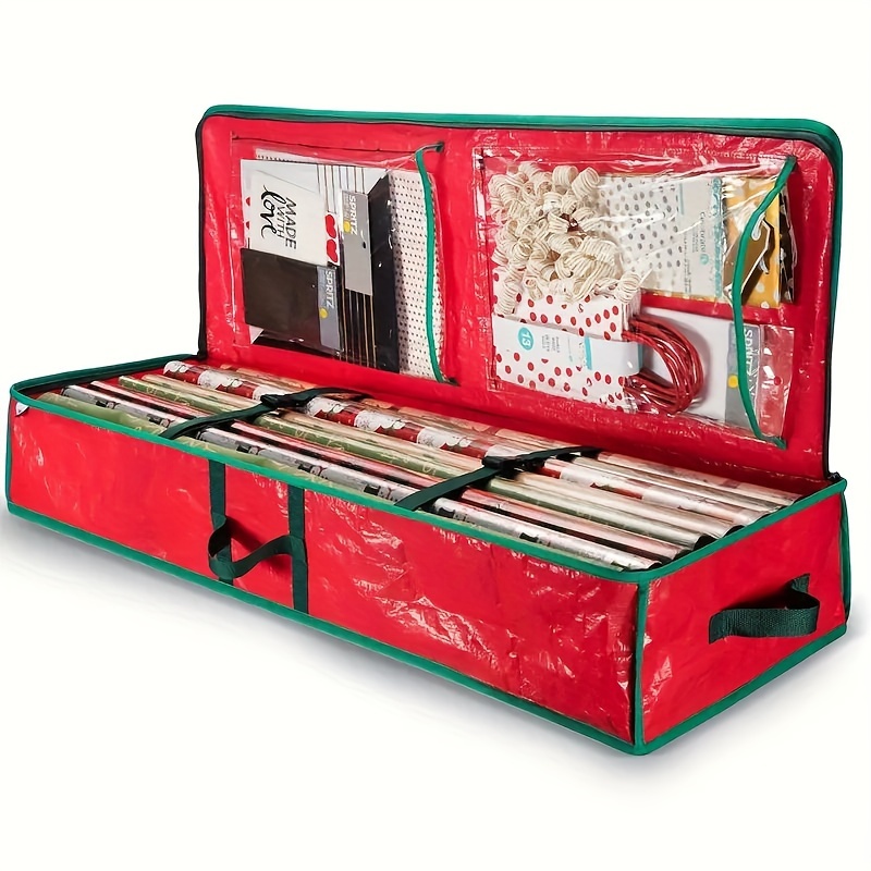1 Set Box With 64 Room, Christmas Ornament Storage Box Snowflake Christmas  Storage Containers With 64 Compartment Zippered Bauble Ornament Storage Box