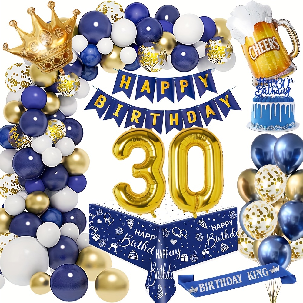 Décorations du 18e anniversaire - Silver Navy Man Design - Décorations  d'anniversaire - Confettis d'argent - Ballons gonflables - Numéro 18,  Décoration de fête de garçon