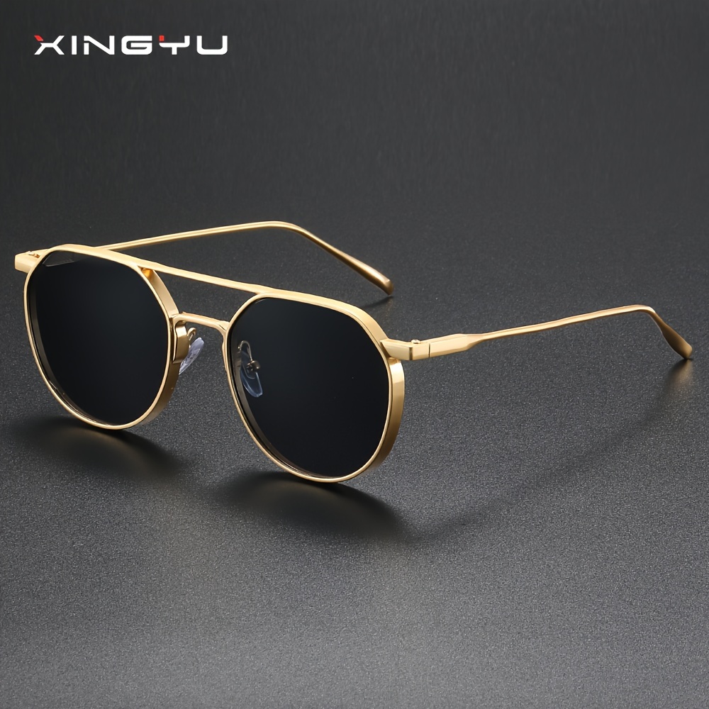 Premium Steampunk Vintage Metal Frame Double Bridges Round Sunglasses For  Men Women Outdoor Sports Party Vacation Travel Driving Fishing Cycling  Supplies Photo Props - Jewelry & Accessories - Temu