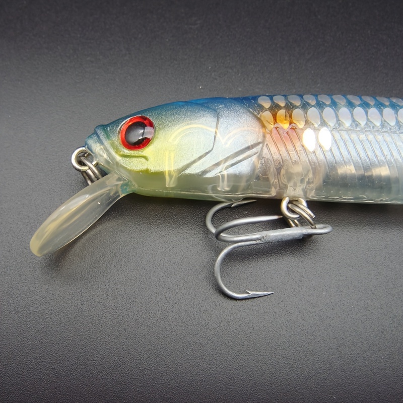 1pc Bionic Minnow Rattling Lure With 3 Treble Hooks - Perfect For  Freshwater And Saltwater Fishing, Shop On Temu And Start Saving