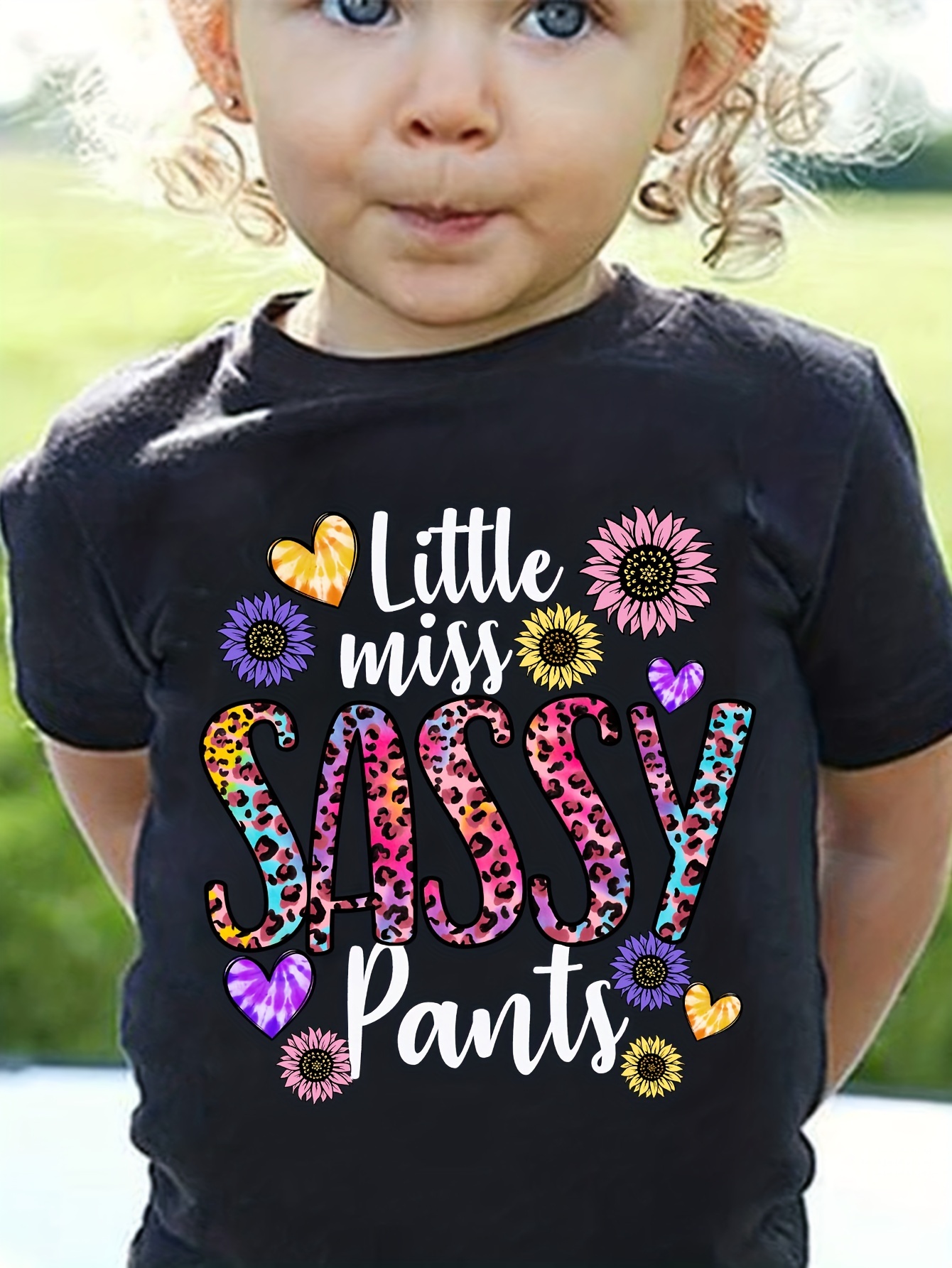 Adorable Outfit Baby Girls 'little Miss Sassy Pants' T shirt - Temu Canada