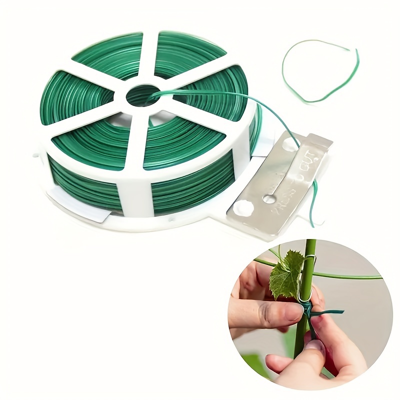 Garden Twist Tie Green Plant Soft Ties Plant Support Wire Tie (1 Roll)