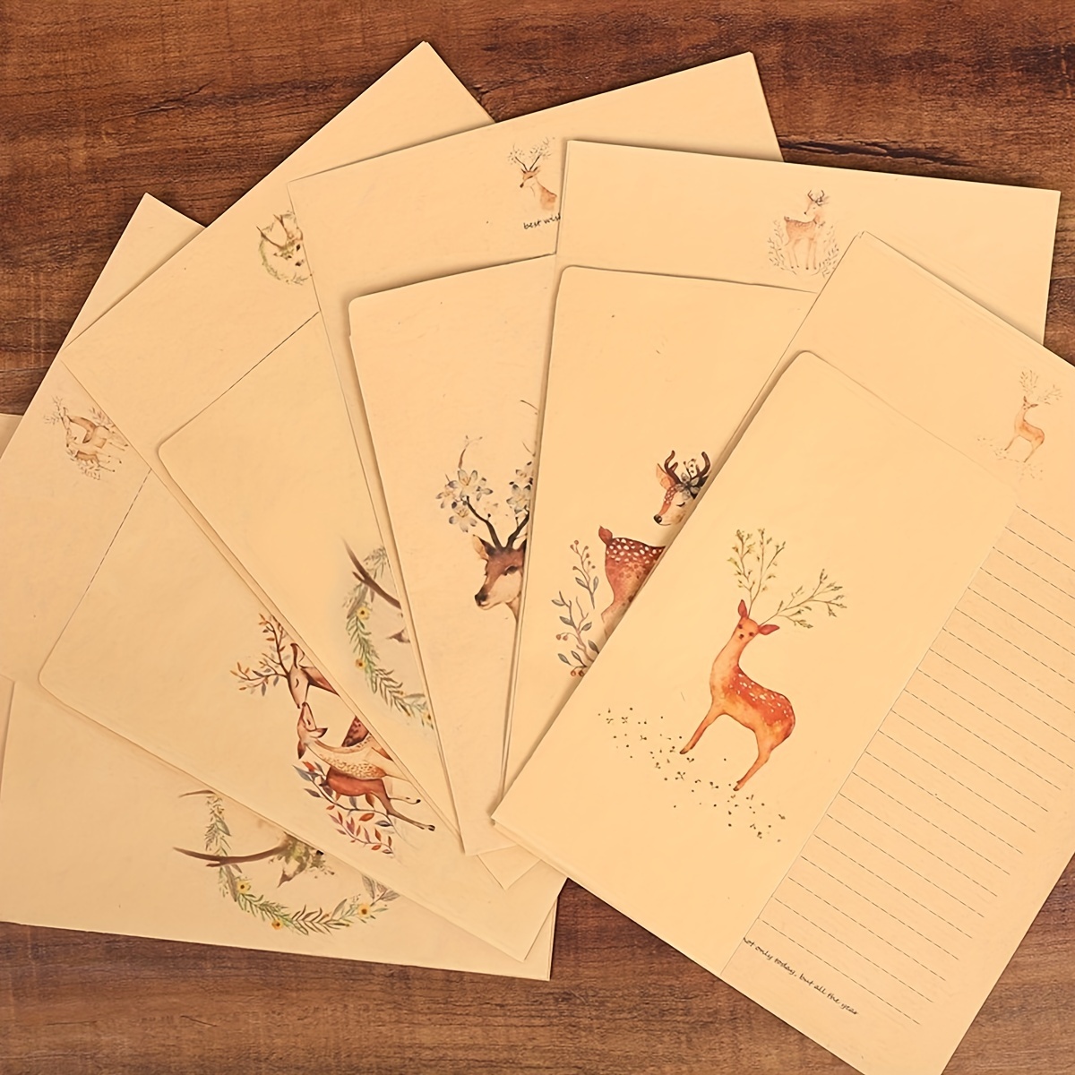Ensemble de Papier à Lettres et D'Enveloppes Vintage, Comprenant Du Papier  à Lettres, des Enveloppes