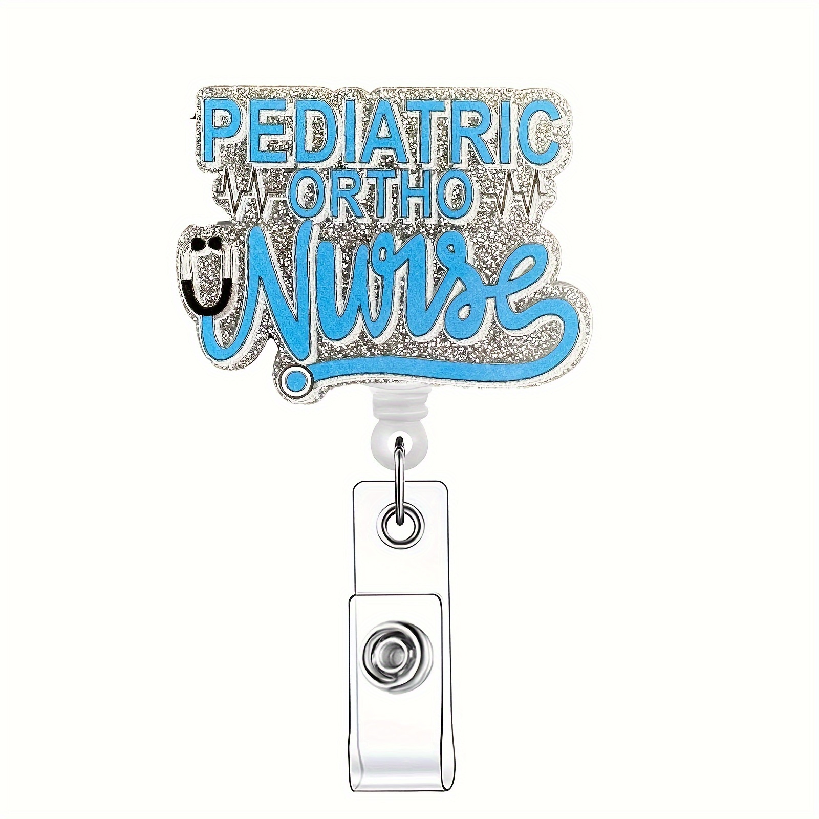Retractable Nurse Badge Reels Holder Retractable Id Clip - Temu