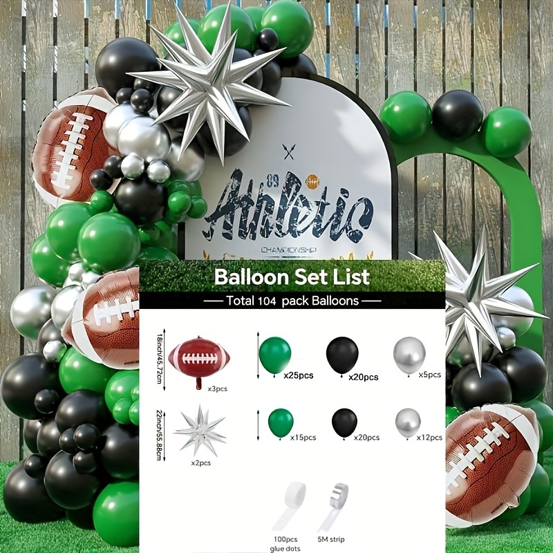 American Football Balloon Garland Arch Kit Sport Theme Party - Temu