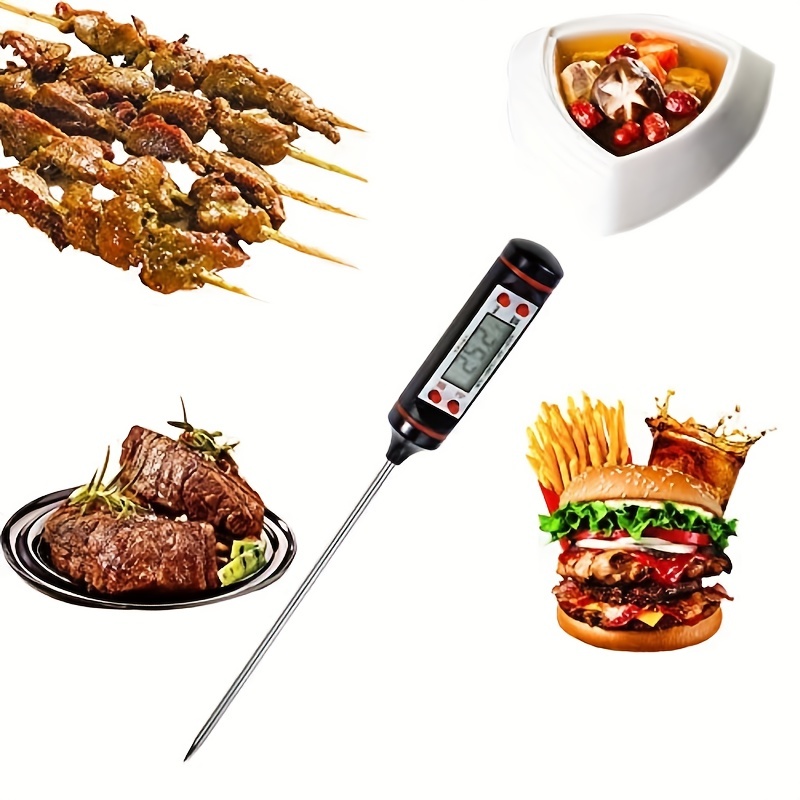 Tp01 Food Baking Digital Thermometer Instant Read Meat Thermometer Digital  With Probe Food Thermometer, Great For Cooking Bbq Milk - Temu