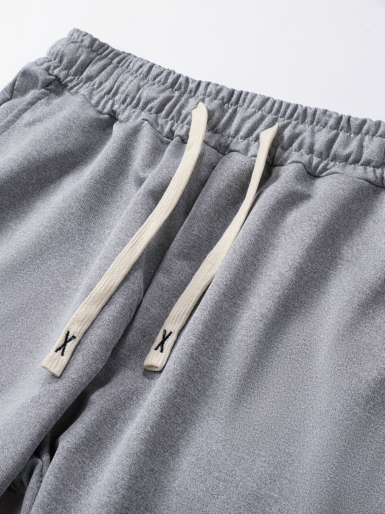Smiling Face Print Joggers Men's Casual Loose Fit Drawstring Pants