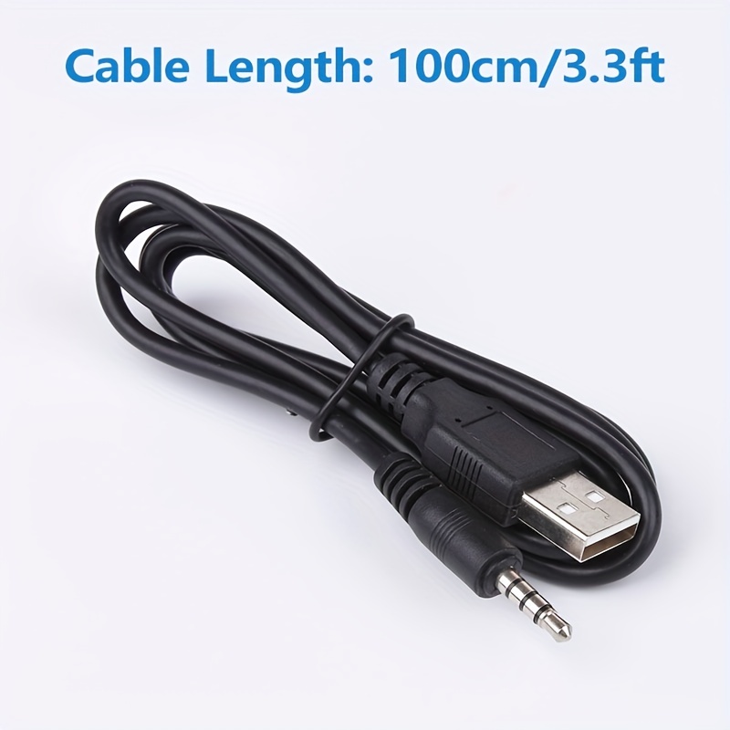 CABLING® Câble Adaptateur Jack 3.5mm Male AUX Audio Plug Vers USB 2.0  femelle Car MP3