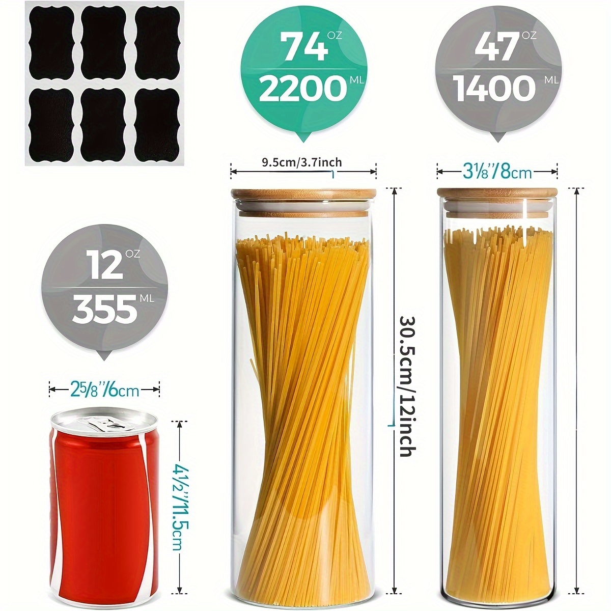 Plastic Tall Food Storage Spaghetti Noodle Pasta Container - Temu