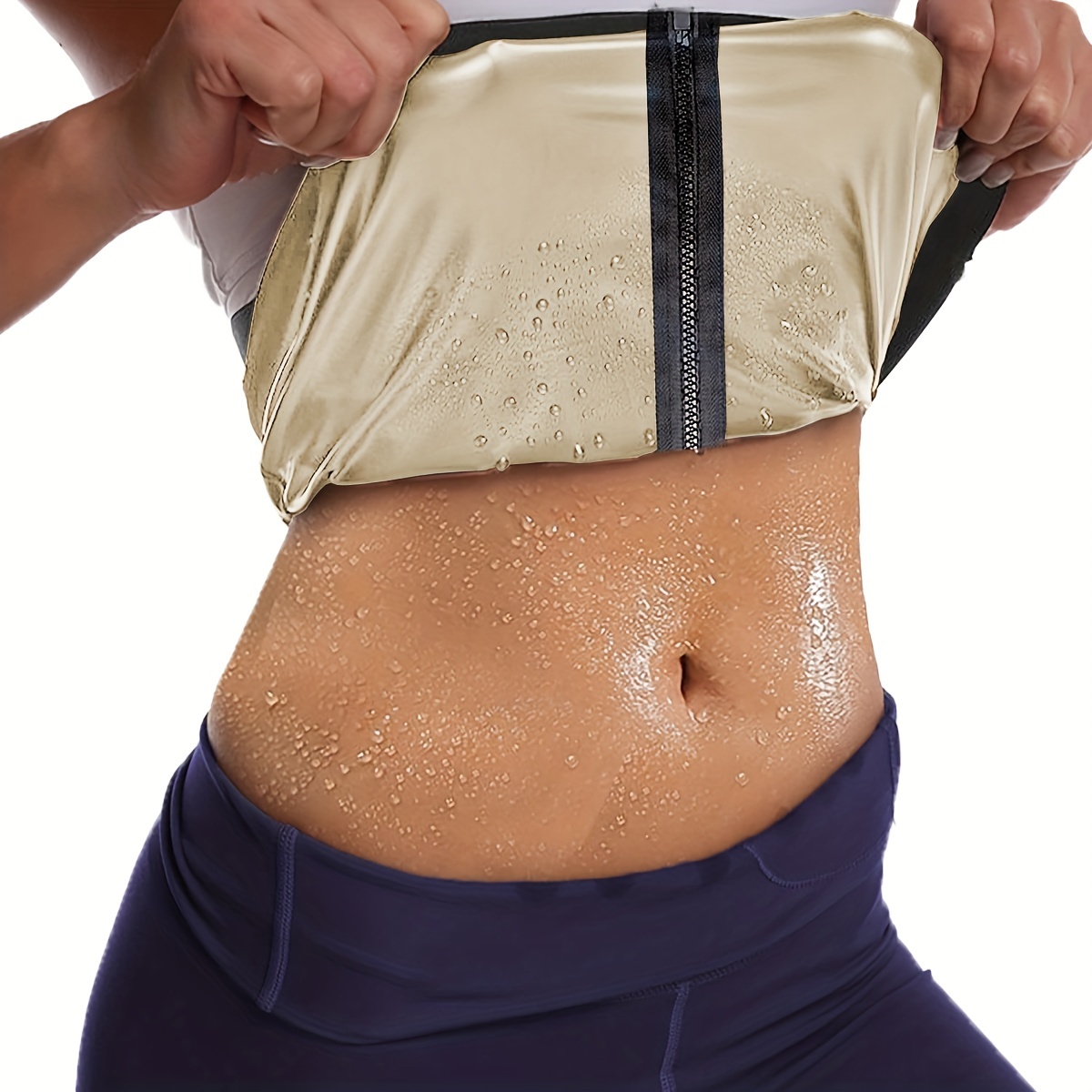 Women Trimmer Belt Waist Trainer Sweat Shaper Stomach Fat Burner Weight  Loss USA
