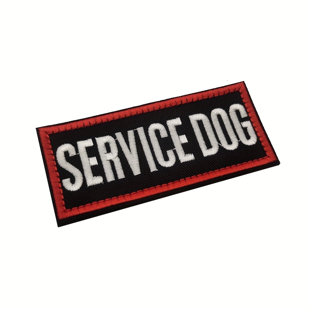 Service dog vest deals with velcro patches