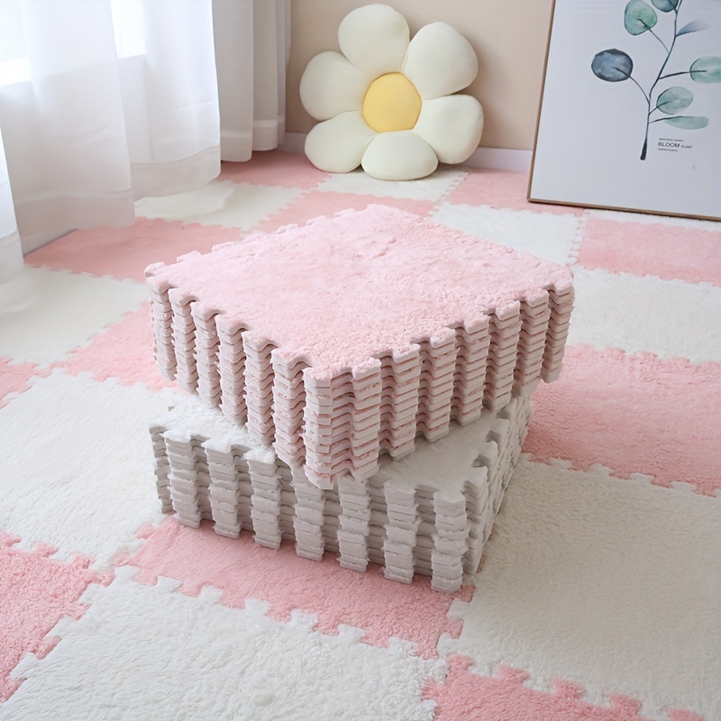 32pcs Suede Carpet Bedroom Mat