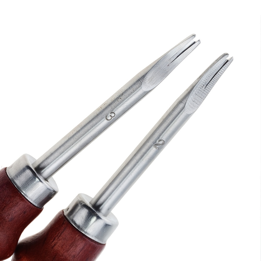 3pcs Leather Edge Beveler, 6mm Wide, Stainless Steel Leather Tool, With  Wooden Handle, Leather Edge Trimmer Cutting Tool 16cm/6.29in