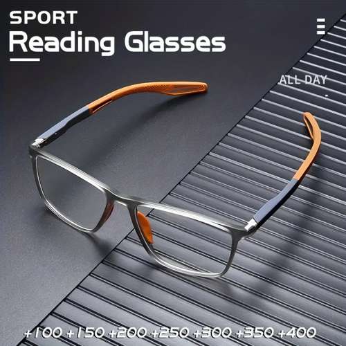 ultra light tr90 comfortable presbyopic glasses for middle aged and elderly men and women hd anti blue light sports anti skid reading glasses