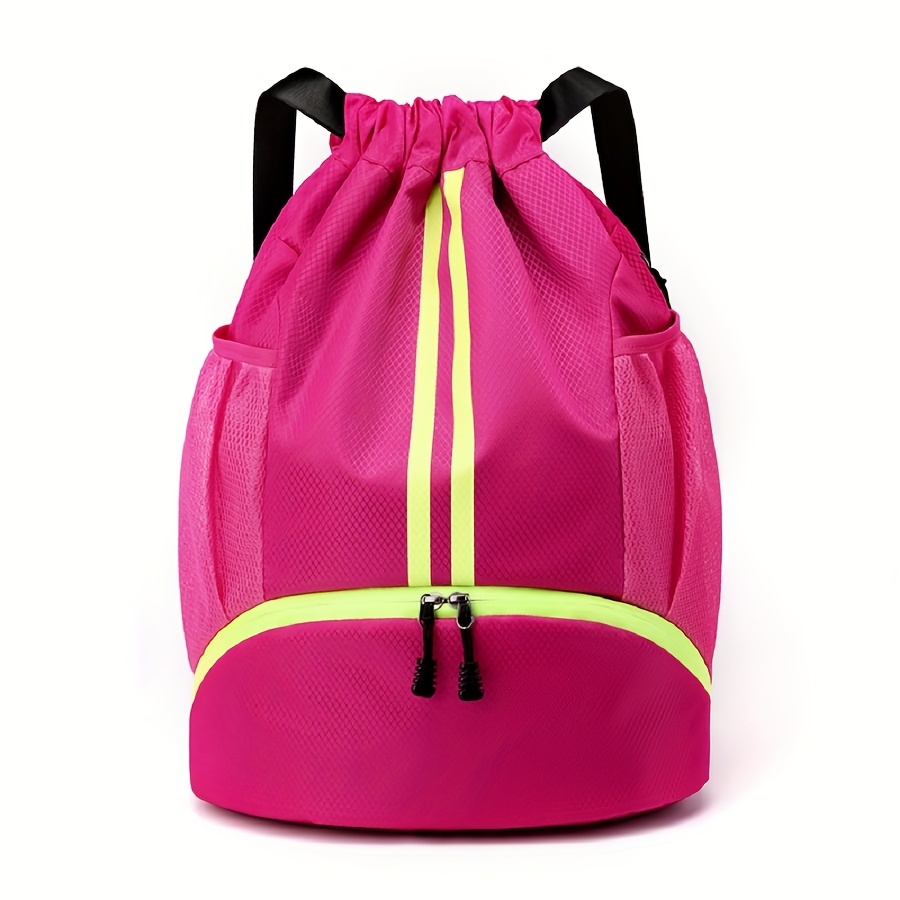 Trendy Waterproof Drawstring Backpack With Zipper Pocket, Outdoor Sports Bag,  Perfect For Sports, Fitness, Cycling And Travel (size: ) - Temu Bahrain