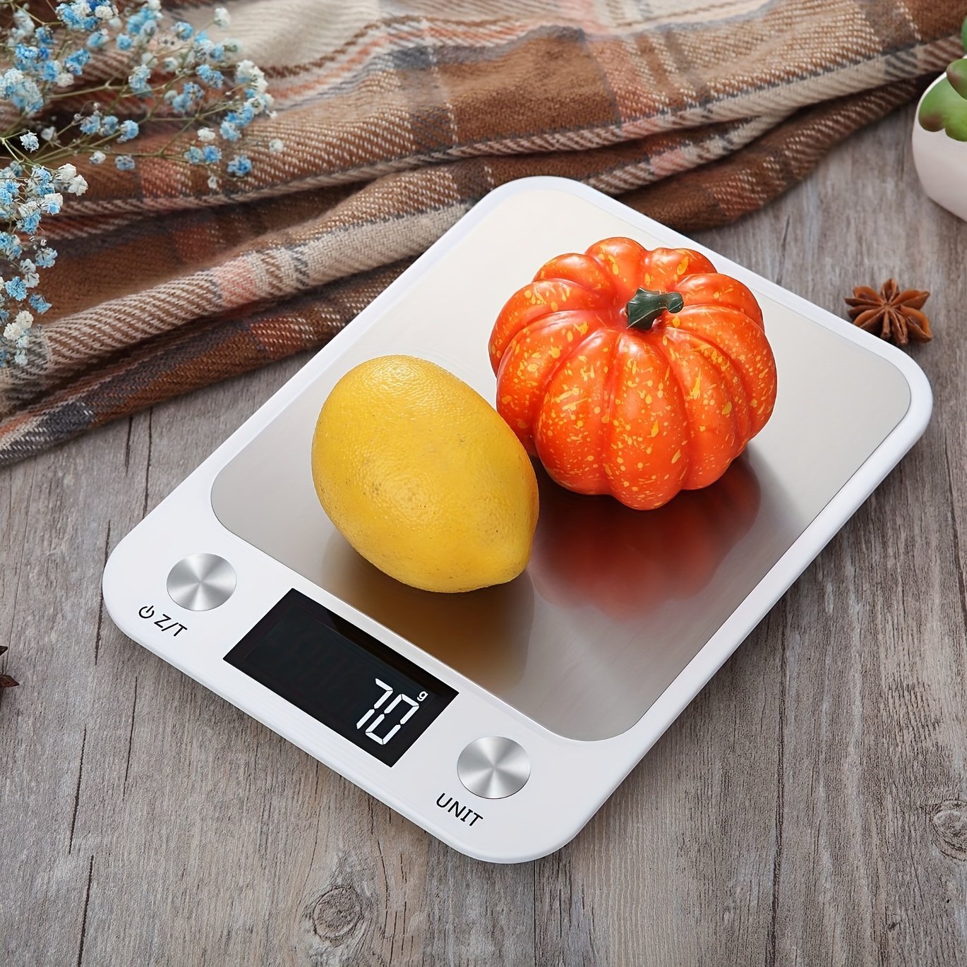 Mini Kitchen Scale Waterproof Stainless Steel Food Scale High Accuracy Cooking  Scale Battery Powered Kitchen Food Scale with LED Display for Kitchen  Cooking Baking 10kg/1g 