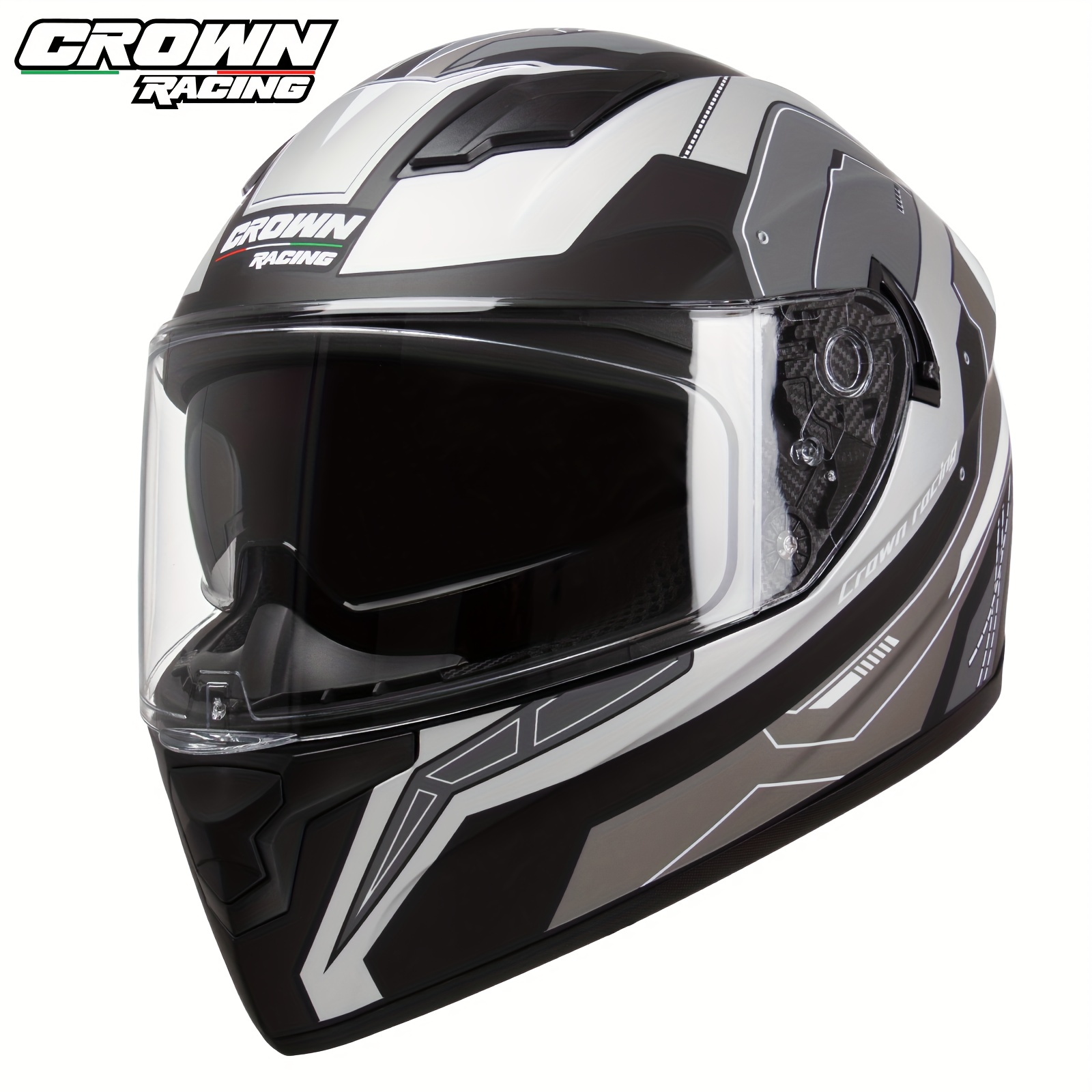Cascos Bluetooth para motocicleta, casco modular de cara completa abatible  HD de doble visera, casco aprobado por DOT, cascos de motocicleta para
