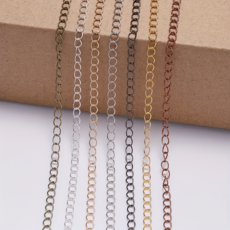 Lot Necklace Chain Iron Copper Chain For Jewelry Making - Temu