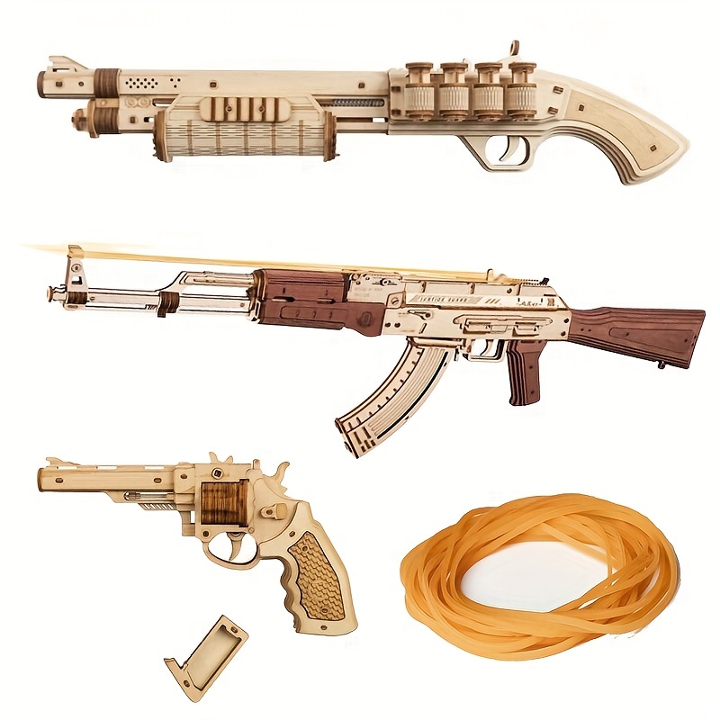 Robotime LQ901 AK-47 Assualt Rifle Rubber Band Gun